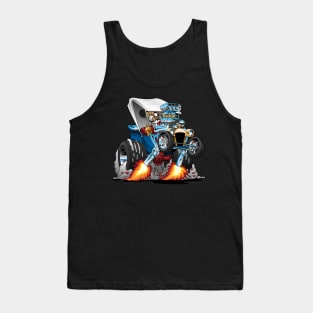 Custom T-bucket Roadster Hotrod Cartoon Illustration Tank Top